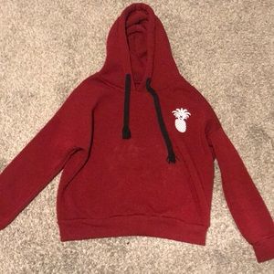 red pineapple sweatshirt